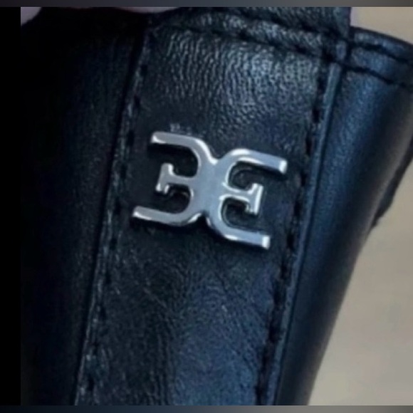 Sam Edelman Daelyn Chelsea Boots Womens 9 Black Leather Chunky Sole - Picture 17 of 17